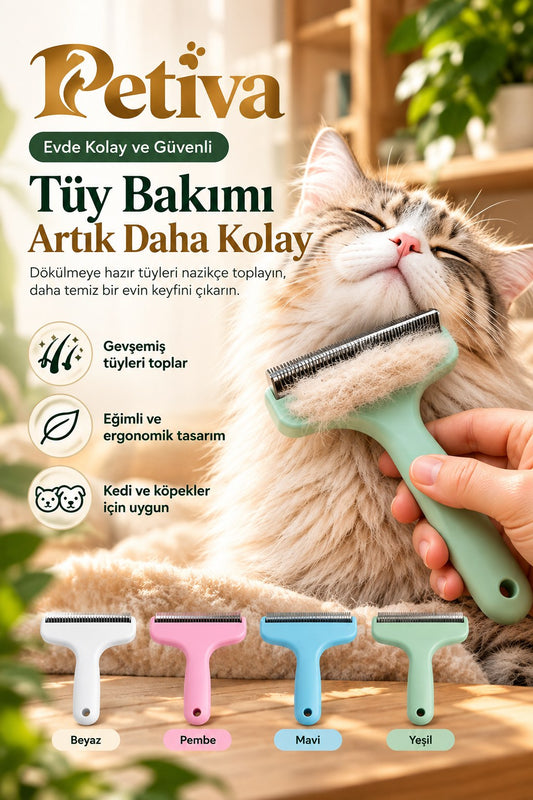 Petiva Furmantör tarak — tüy bakımı artık daha kolay