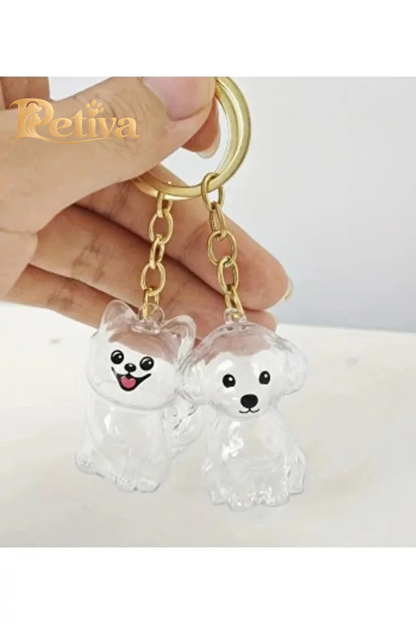 Köpek hatıra anahtarlığı elde
