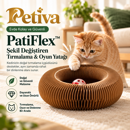 PatiFlex™ Şekil Değiştiren Tırmalama & Oyun Yatağı