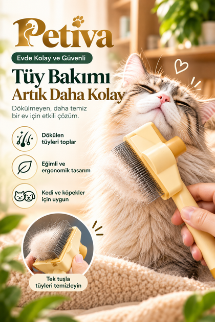 Tek Tuşlu Tüy Toplama Tarağı