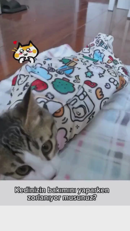 Kedi kundak bezi videosu
